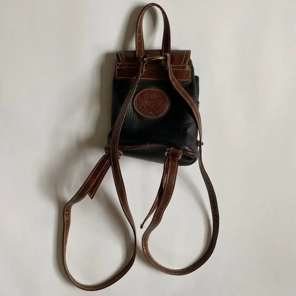Black & brown mini backpack - Picture 2 of 8